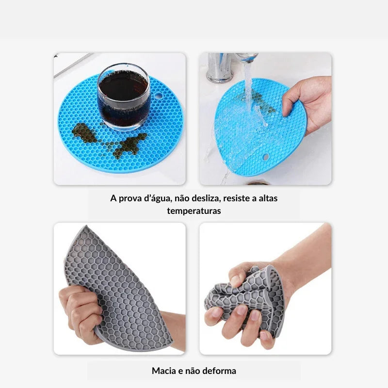 Tapete Silicone para refeições quentes