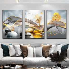 3 Quadros de Luxo para Decoração