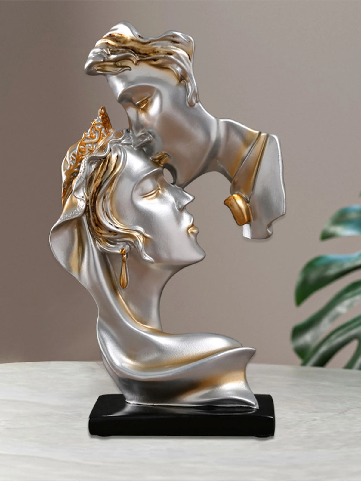 Escultura beijo de luxo Decoração