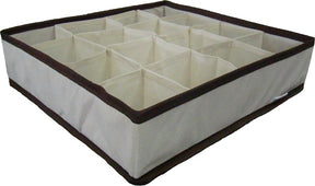 Organizador de Gaveta - 36X10x36 bege e marrom