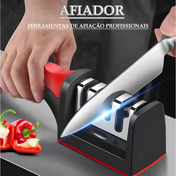 Afiador de Facas Profissional - 3 portas